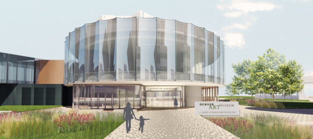 A rendering the new Denver Art Museum building. (Courtesy Denver Art Museum)