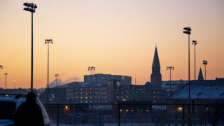 The University of Denver at dawn, Feb. 11, 2019. (Kevin J. Beaty/Denverite)