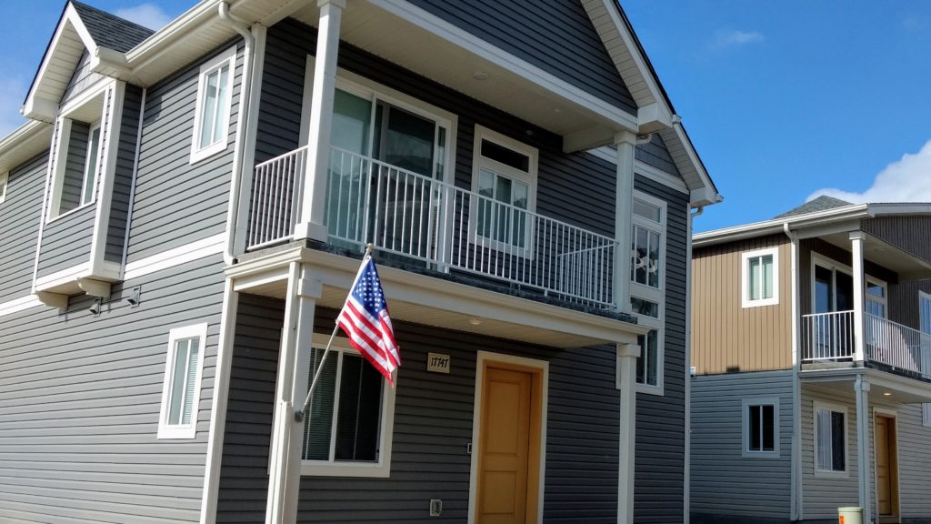 American Dream houses in Green Valley Ranch sell for less than $300,000. Feb. 18, 2019. (Donna Bryson/Denverite)