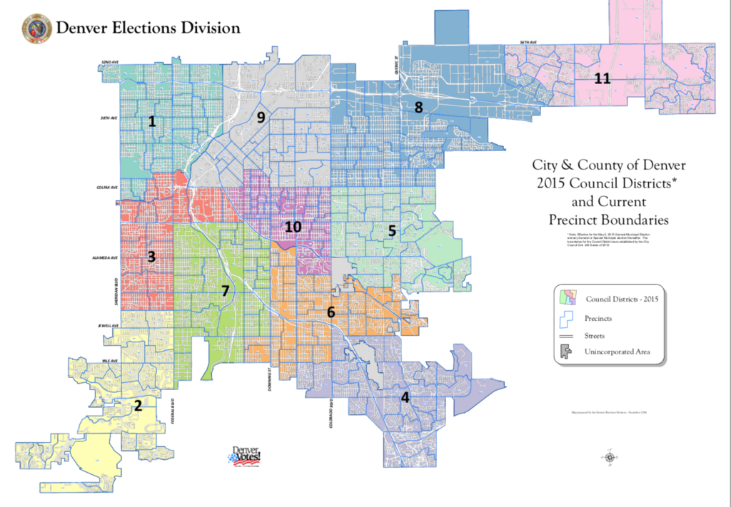 Denver City Council District Map Western Europe Map