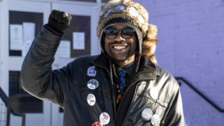 Former City Council At-Large candidate and now Denver Mayoral candidate Jesse Parris poses for a portrait in front of Centro Humanitario in Five Points, March 4, 2019. (Kevin J. Beaty/Denverite)
