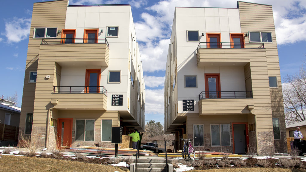 A Sustainable Design Build complex, March 7, 2019. (Kevin J. Beaty/Denverite)