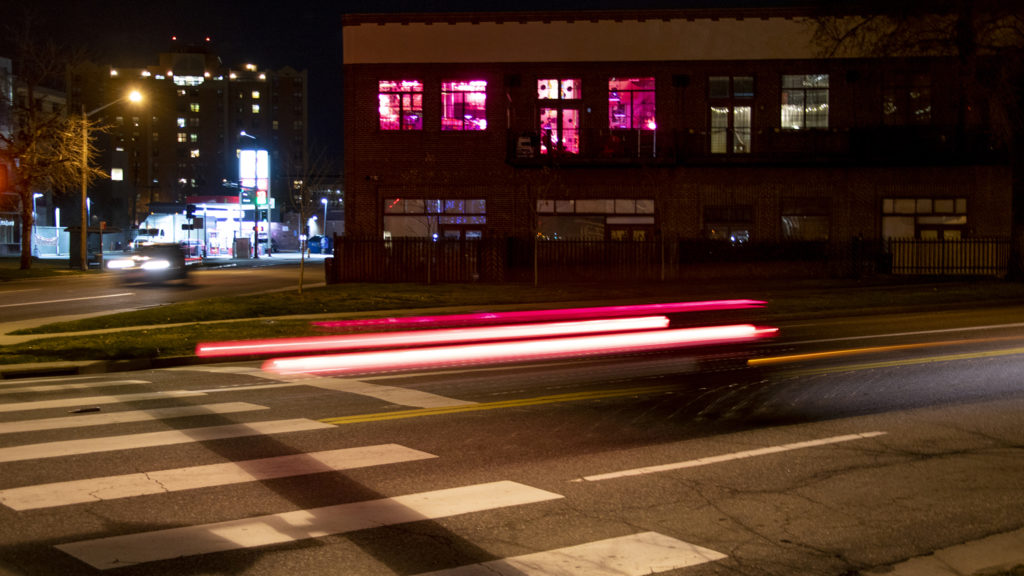 Hedy Red Dexter's magical pink loft in North Capitol Hill, April 5, 2019. (Kevin J. Beaty/Denverite)