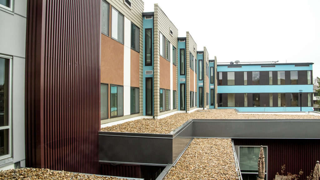 The Mental Health Center of Denver's Sanderson Apartments on April 22, 2019. (Kevin J. Beaty/Denverite)