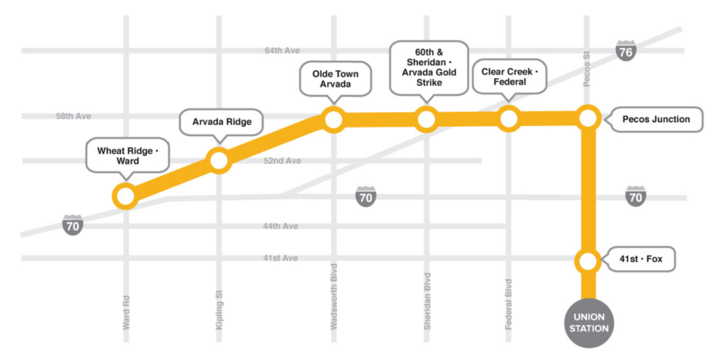 The G Line route. (RTD)