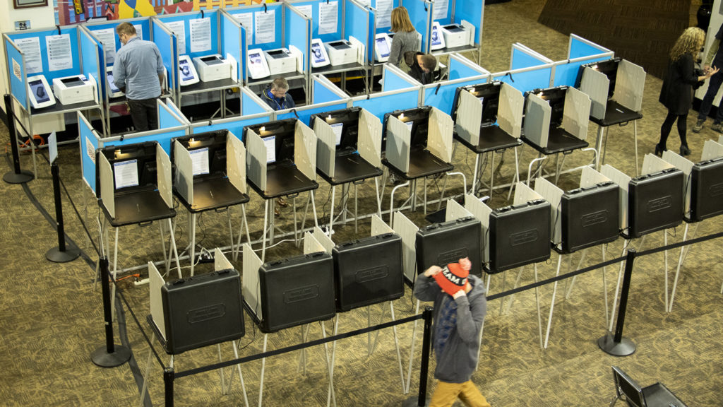 Denver Elections Division on election day, May 7, 2019. (Kevin J. Beaty/Denverite)