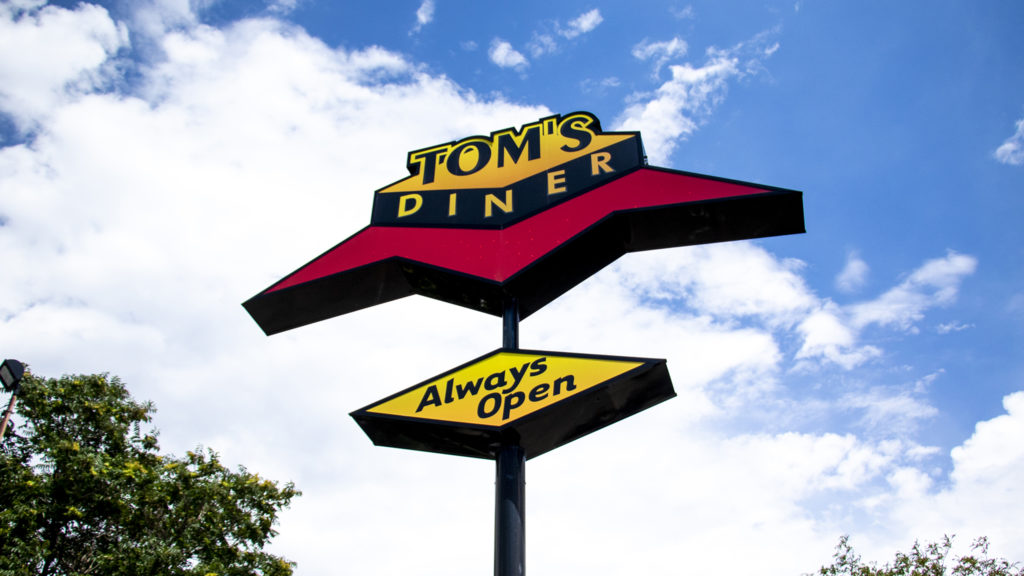Tom's Diner on East Colfax Avenue, July 25, 2019. (Kevin J. Beaty/Denverite)