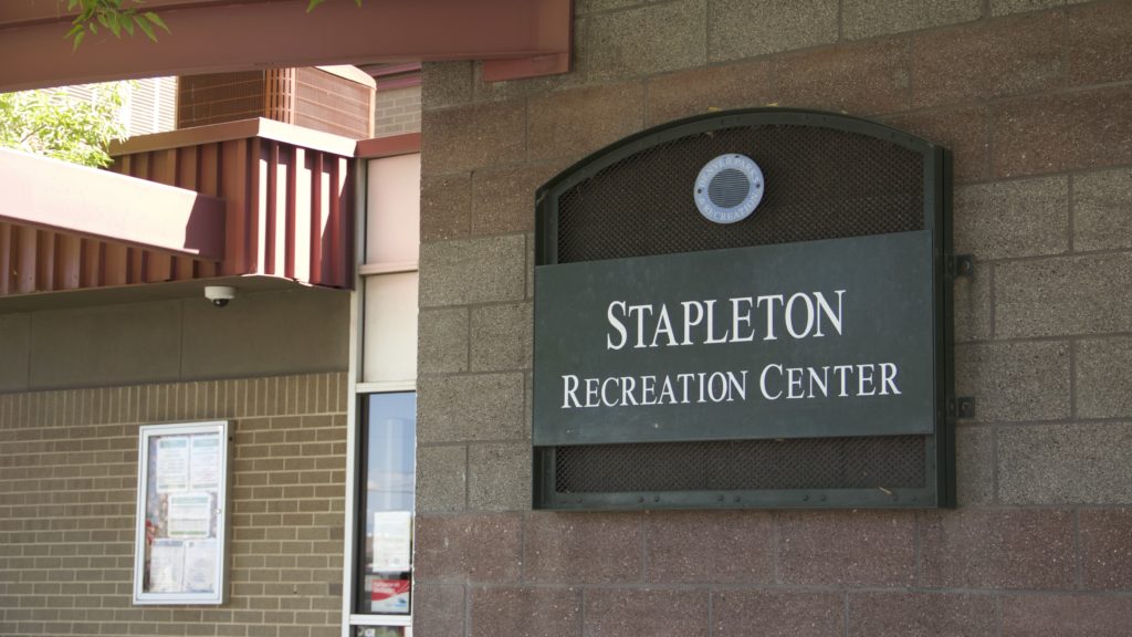 Outside the Stapleton Recreation Center in Globeville on Thursday, August 15, 2019, in Denver. (Esteban L. Hernandez/Denverite)