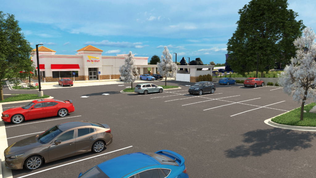 A rendering of the In-N-Out Burger planned for 9171 Westview Road in Lone Tree. (In-N-Out site development plan)