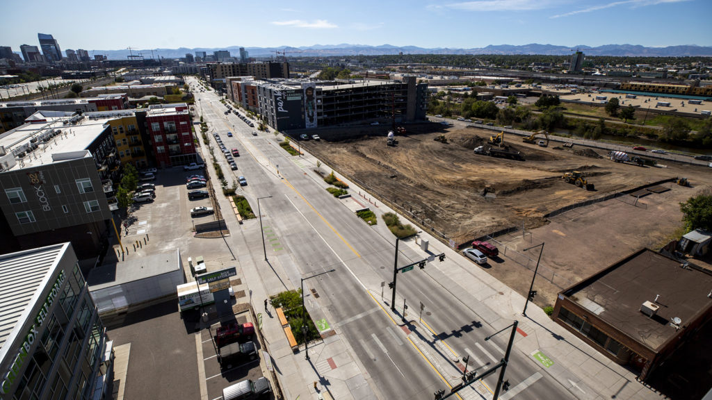 Development on Brighton Boulevard, Five Points, Sept. 24, 2019. (Kevin J. Beaty/Denverite)