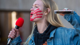 Swedish environmental activist Greta Thunberg headlined a Denver protest against climate change in Civic Center Park on Friday Oct. 11, 2019.