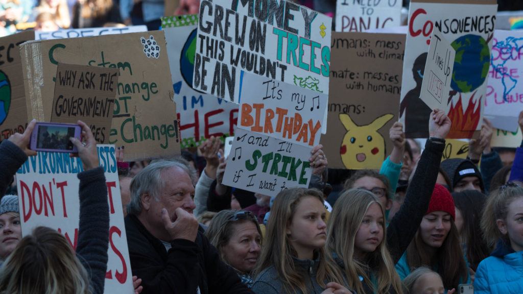 Swedish environmental activist Greta Thunberg headlined a Denver protest against climate change in Civic Center Park on Friday Oct. 11, 2019.