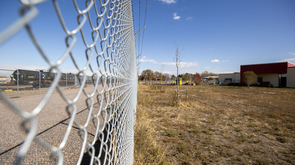 The lot behind Focus Points that will soon be home to Huerta, a social enterprise, Oct. 23, 2019. (Kevin J. Beaty/Denverite)