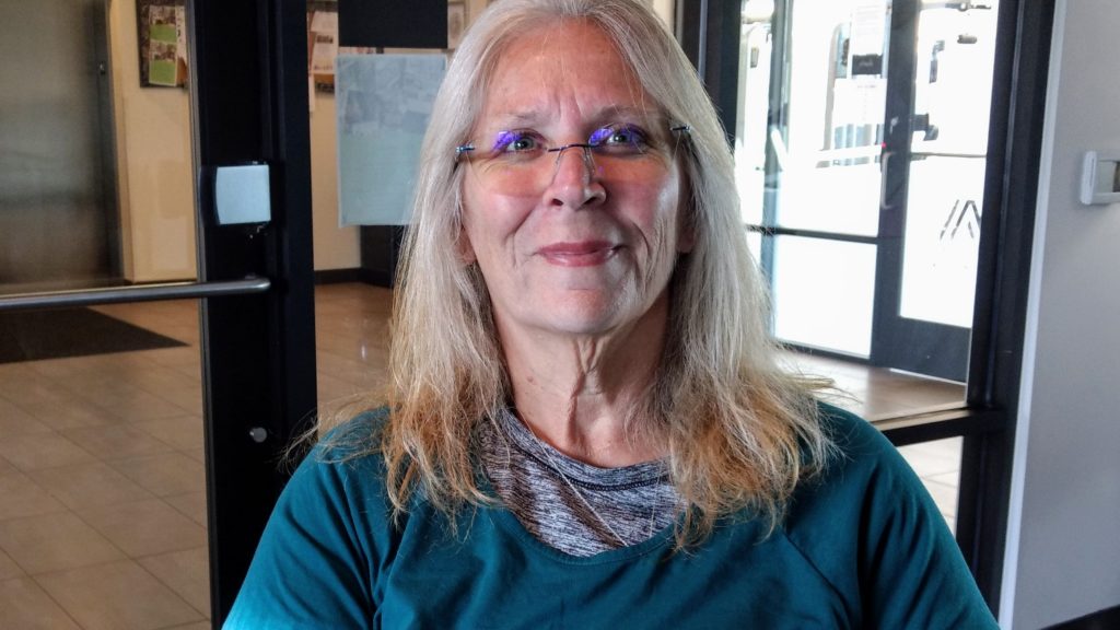 Pam Gantenbein at ALTO on Oct. 9, 2019. (Donna Bryson/Denverite)