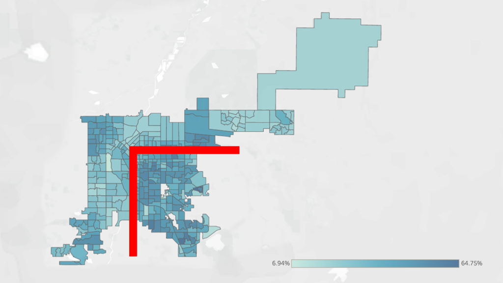 November 2019 voter return data, mapped. (Source: Denver Elections)