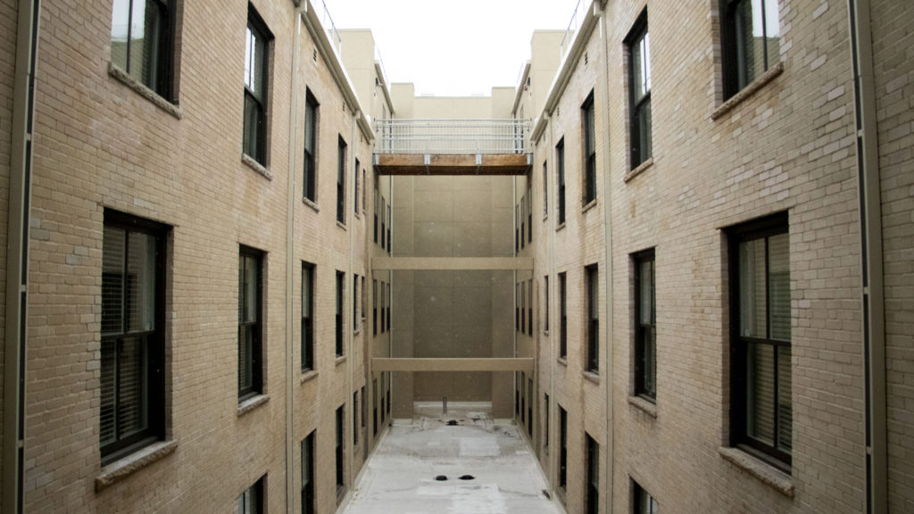 The Quayle apartments on Broadway, Nov. 21, 2019. (Kevin J. Beaty/Denverite)
