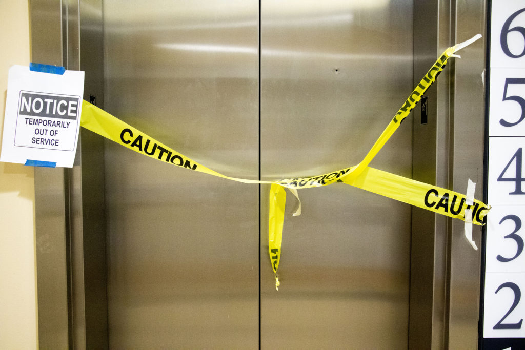 Apparently eight people get stuck in Denver elevators daily