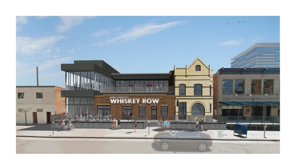 A rendering of the future Whiskey Row on Market Street. (Courtesy of Circle West Architects)