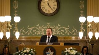 Gov. Jared Polis gives his second State of the State address, Jan. 9, 2020. (Kevin J. Beaty/Denverite)