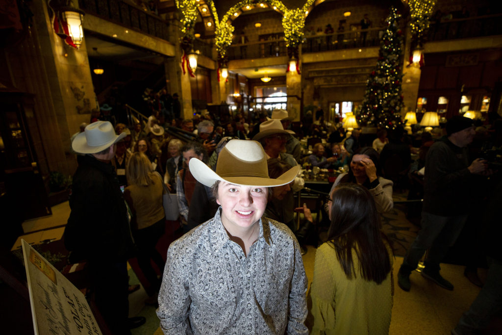 Jagger Horn poses for a portrait at the Brown Palace Hotel, Jan. 24, 2020. (Kevin J. Beaty/Denverite)