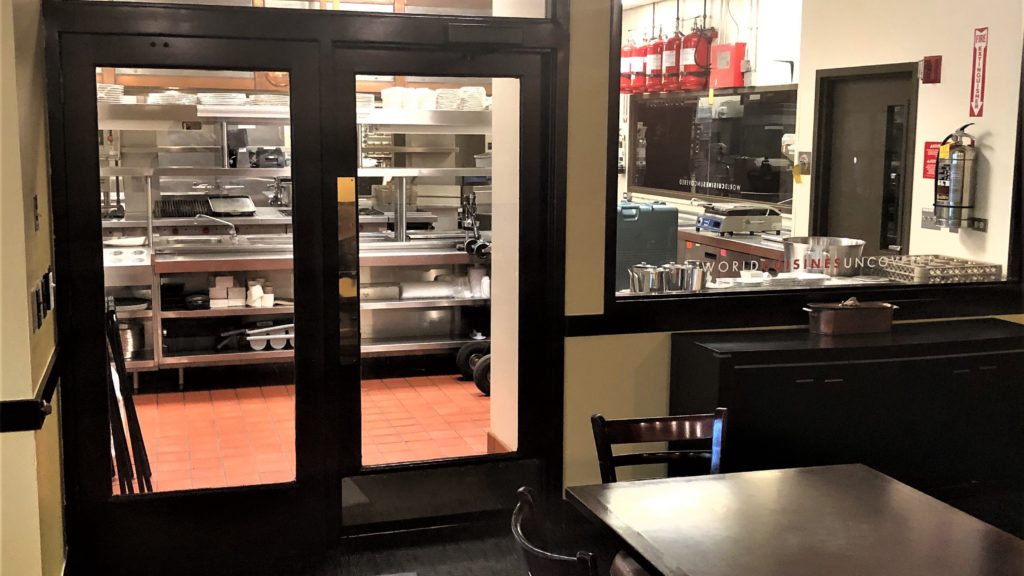 Diners will be able to peer into the kitchen from the dining room via large windows at Bistro Colorado. (Paul Albani-Burgio/for Denverite)