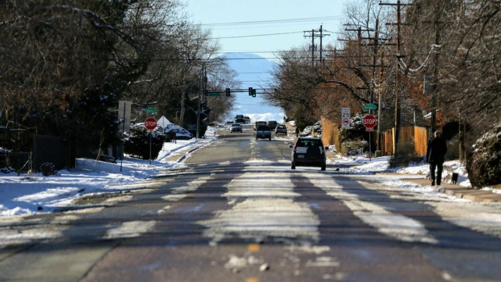 Jewell Avenue in Virginia Village, Feb. 4, 2020. (Kevin J. Beaty/Denverite)