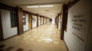 Bruce Randolph School during an extended COVID-19 spring break. March 19, 2020. (Kevin J. Beaty/Denverite)