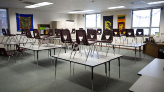 Bruce Randolph School during an extended COVID-19 spring break. March 19, 2020. (Kevin J. Beaty/Denverite)