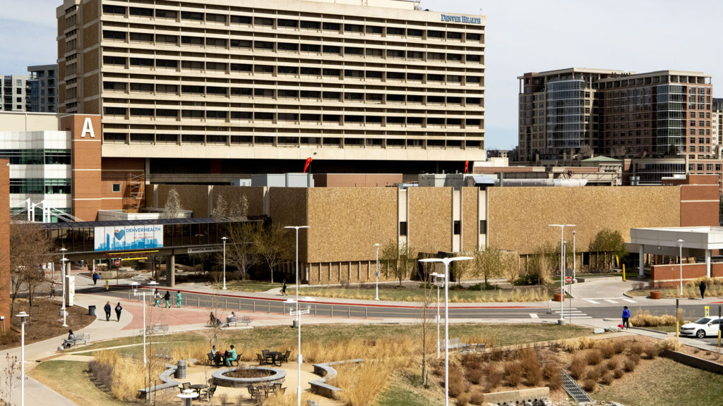 Denver Health. April 1, 2020. (Kevin J. Beaty/Denverite)