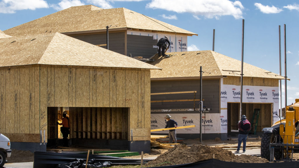 The future site of the Painted Prairie development by DIA in Aurora. May 14, 2020. (Kevin J. Beaty/Denverite)