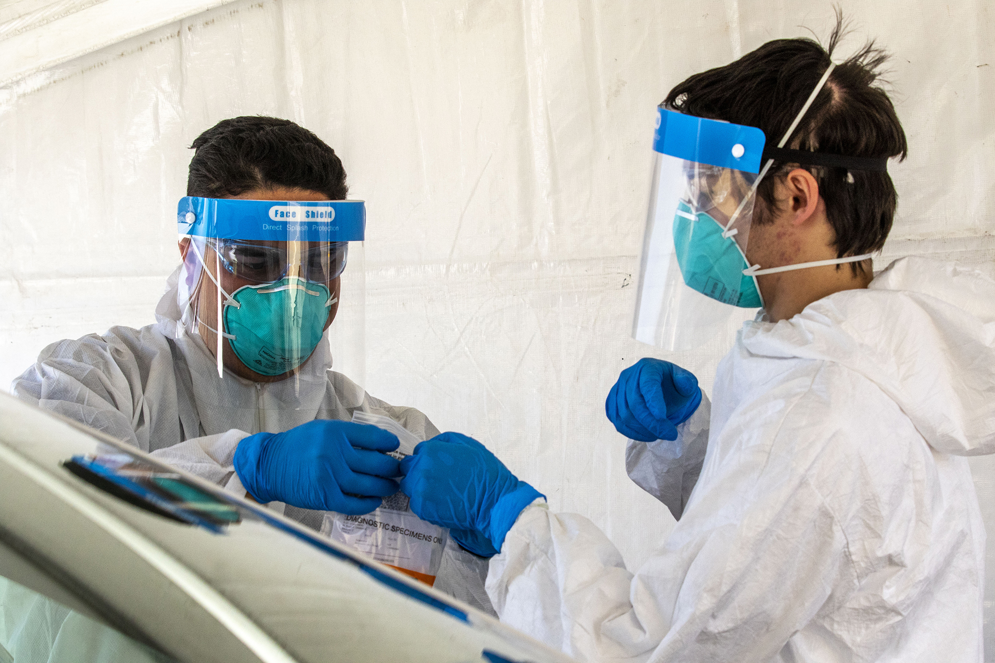 Fewer COVID19 tests at Denver Pepsi Center site link to other states