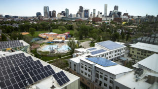 La Alma/Lincoln Park seen from the Denver Housing Authority's headquarters. May 21, 2020. (Kevin J. Beaty/Denverite)