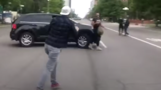 Images from a cell phone video posted by Twitter user bellers03.