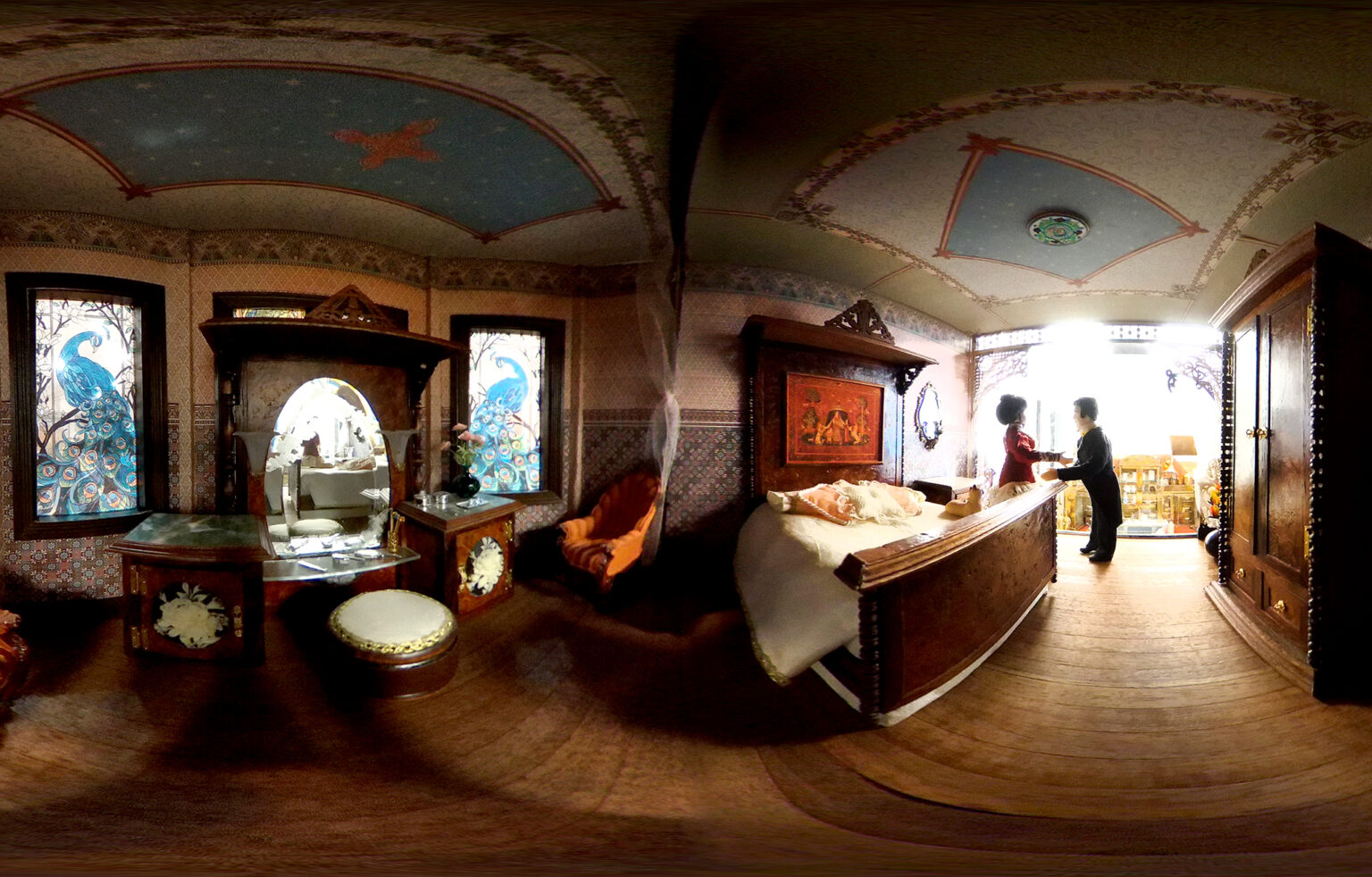 A very close look at the very small homes contained in the reborn