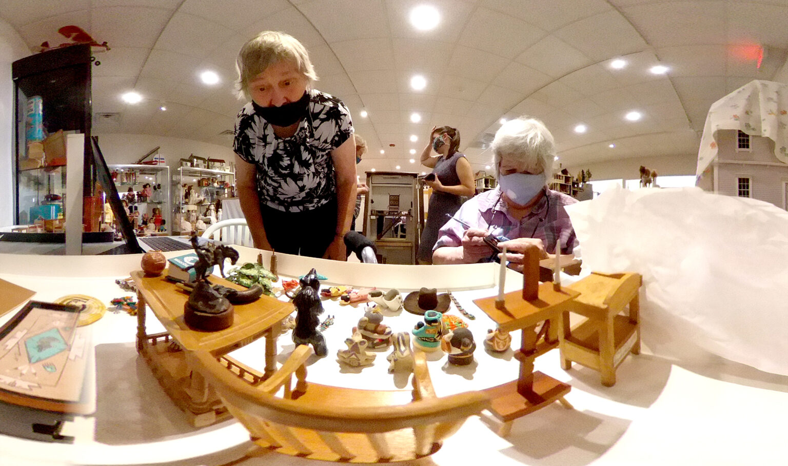 A very close look at the very small homes contained in the reborn