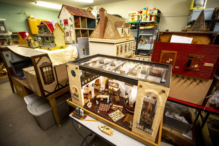 A very close look at the very small homes contained in the reborn