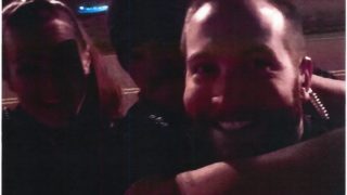 Jaron Jones has his arm hooked around Kyle Dittrich, who took the photo, while Erica Marrero stands to the left, in a photo taken in October 2019 reenacting a stranglehold near the site of where Elijah McClain died in August 2019. Photo courtesy of the Aurora Police Department's internal affairs report.