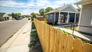 An ADU and a sidewalk in Westwood. Aug. 18, 2020.