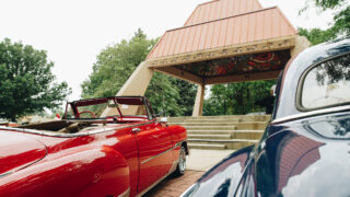 Lowriders at La Raza Park during the most recent big Federal Boulevard cruise. Aug. 23, 2020.