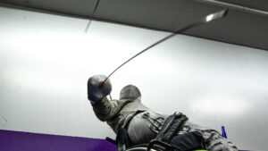 Hailey Bauer in training at the Denver Fencing Center in Ruby Hill. Aug. 20, 2020.