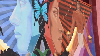 "La Alma" mural on the walls of the La Alma Recreation Center on Sept. 1, 2020, in the Lincoln Park neighborhood in Denver. (Esteban L. Hernandez/Denverite)