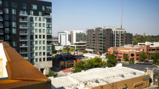 A view of Cherry Creek from 135 Adams St. Sept. 30, 2020.