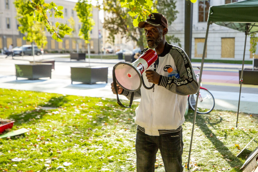 A vigil in Denver to draw attention to homelessness Denverite