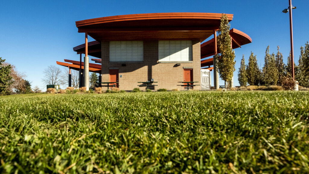 A bathroom (that's closed due to the pandemic) atop Ruby Hill Park. Oct. 29, 2020.