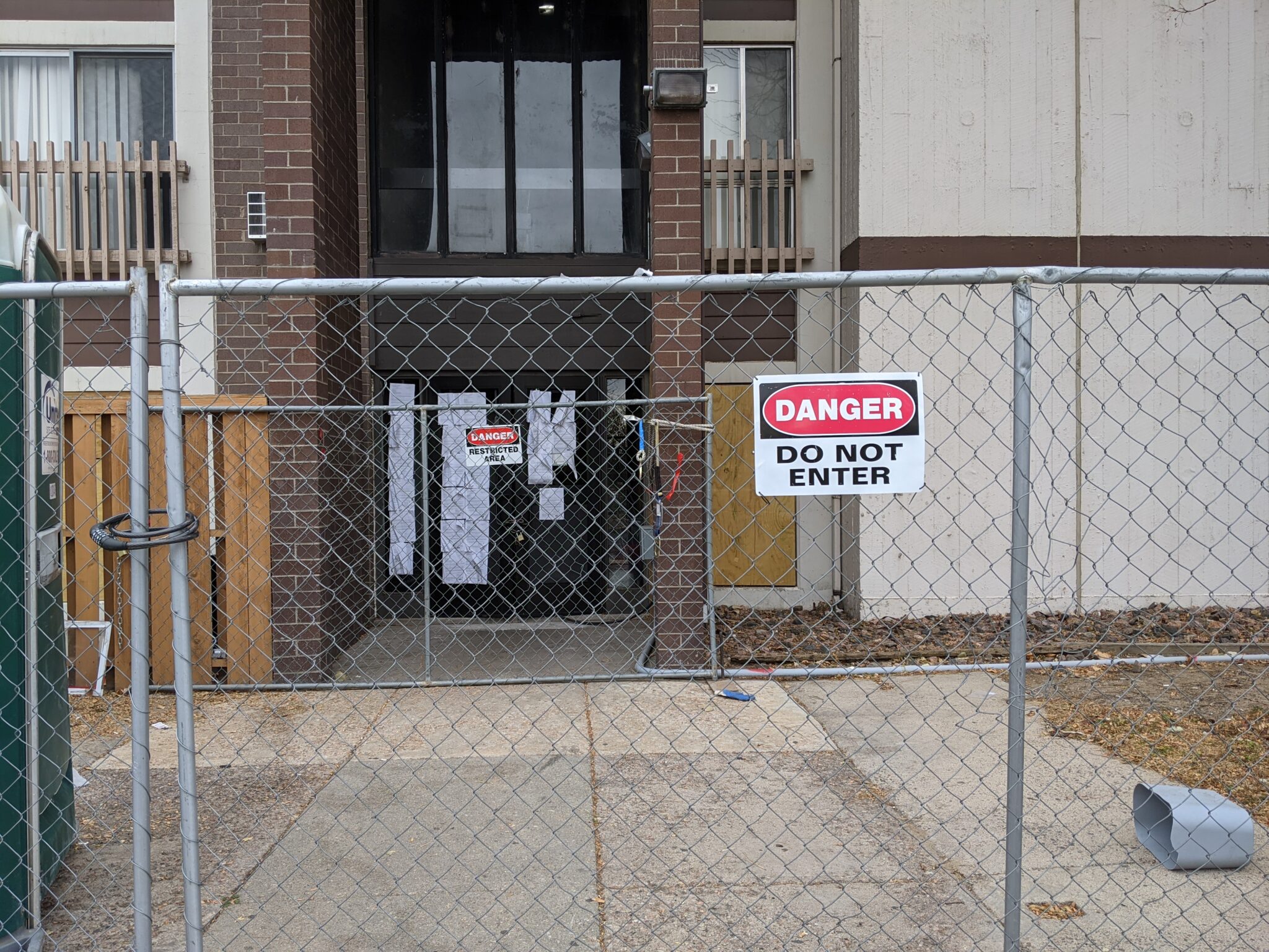 After fleeing an apartment fire, Pine Creek residents face eviction