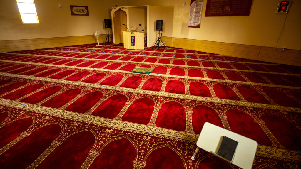 Inside the Northeast Denver Islamic Center, just off Bruce Randolph Avenue at Albion Street. Sept. 11, 2020.