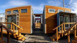 The new Women's Village of tiny homes at Clara Brown Commons. Dec. 2, 2020.