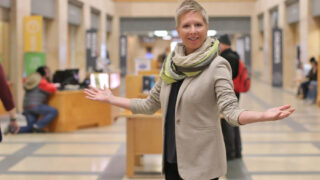 Michell Jeske, city librarian for Denver Public Library, inside the central branch. (Denver Public LIbrary)