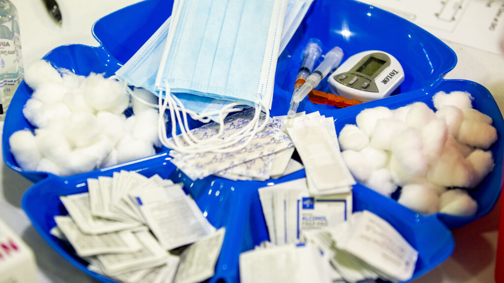 The first round of Moderna COVID-19 vaccines are distributed at the Denver Indian Center, part of the second wave of prioritized shots in the city. Jan. 8, 2020.