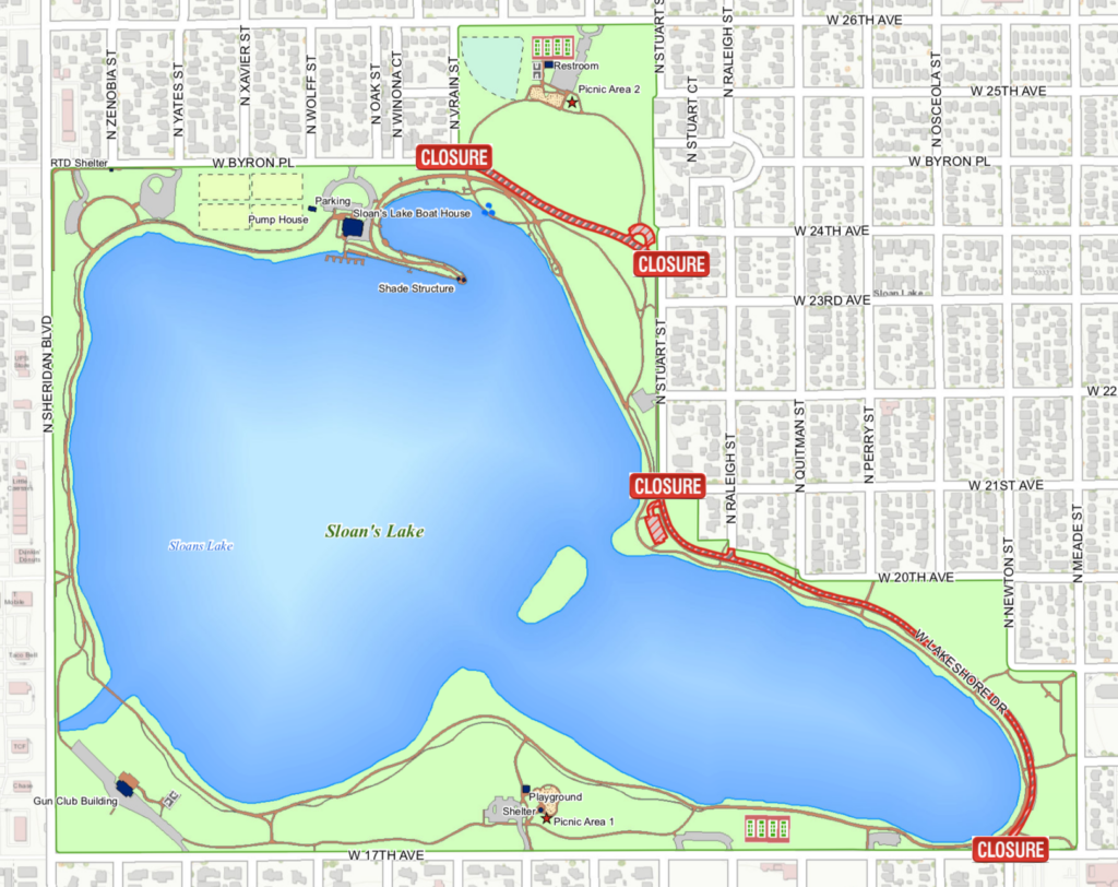 Where cars will be allowed at Washington Park this spring.